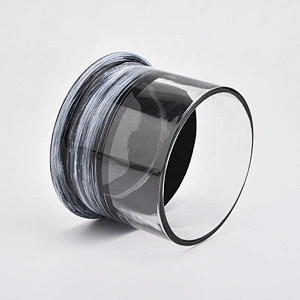 Custom hurricane clear Glass Candle Jars candle Holder with lid wedding decoration centerpieces