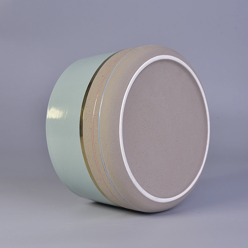 Hand made round votive ceramic candle containers 12oz 14oz
