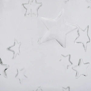 3oz votive star pattern glass candle jars