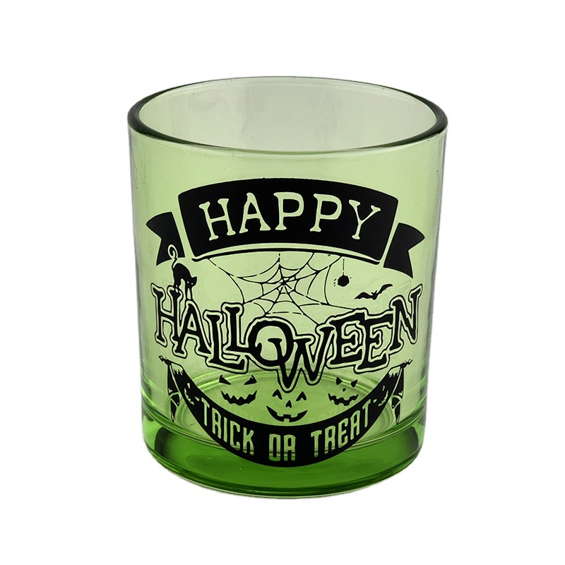 8oz 9oz 10oz Sunny empty halloween color custom glass candle holders