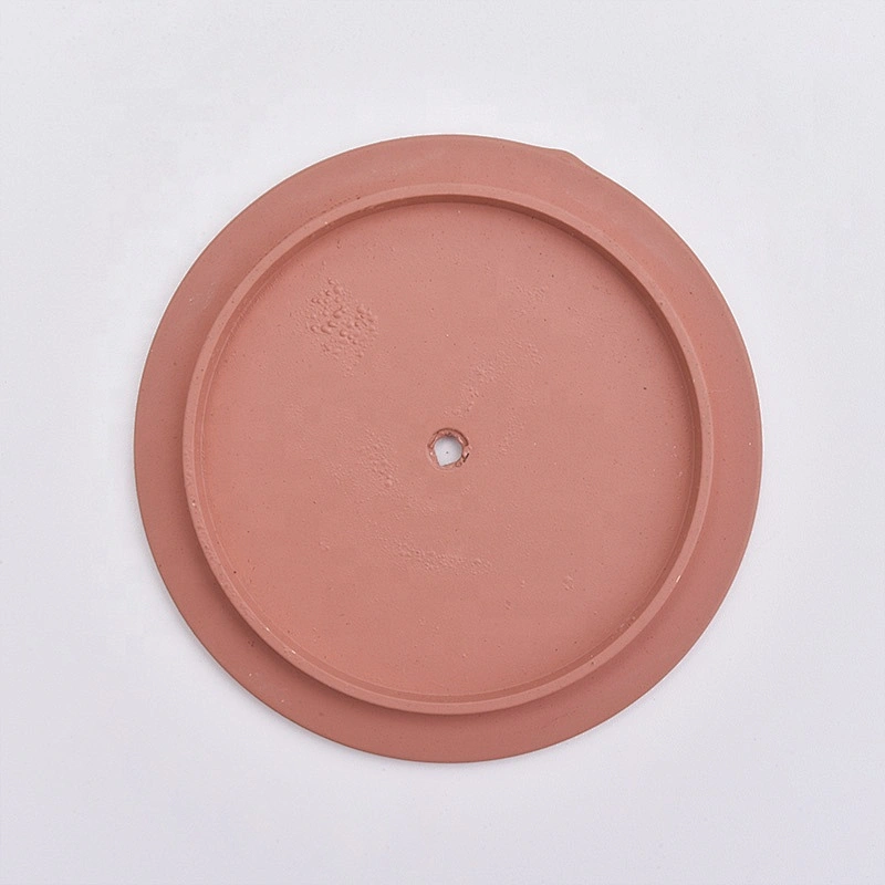 Red round wooden lid for candle jars wholesale