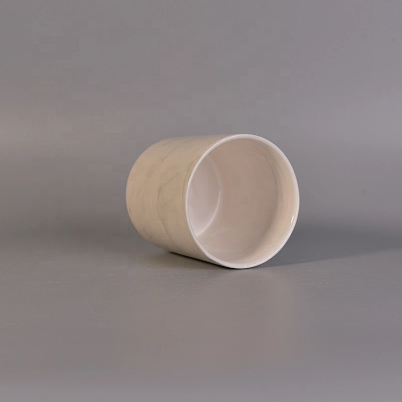 400ml Cylinder pillar ceramic candle holders for home decor