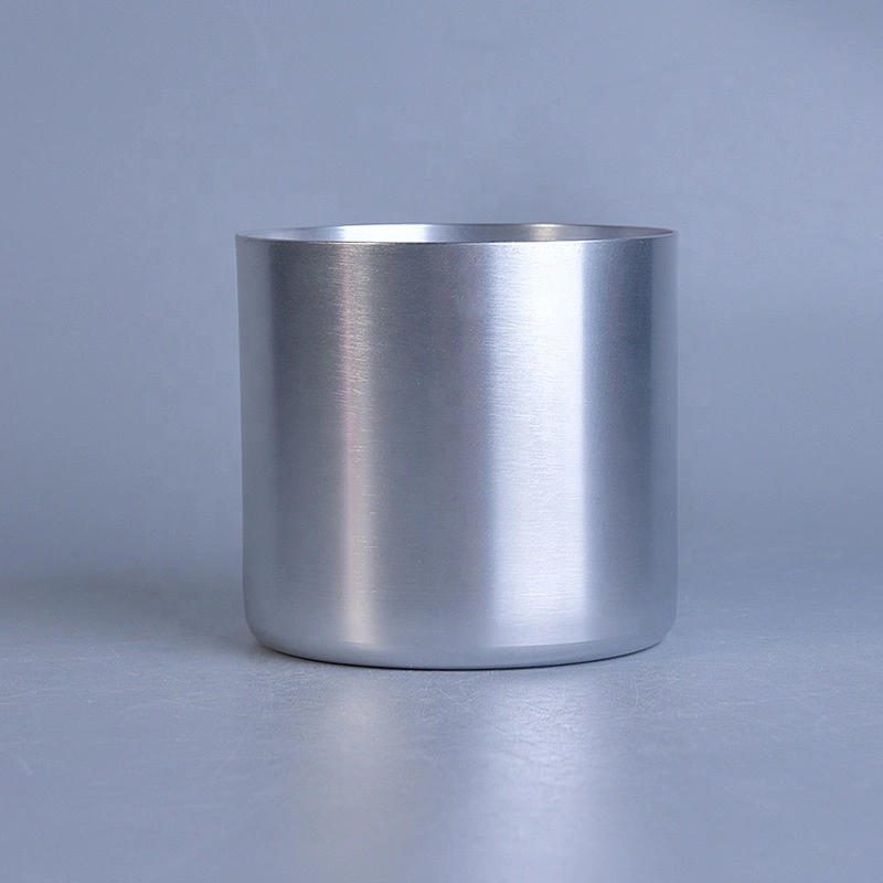 340ml Silver Candle Jars Metal Container for Soy Wax Home Decor Wholesale