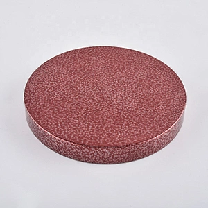 Bulk round pink Custom logo metal cover for candle jars