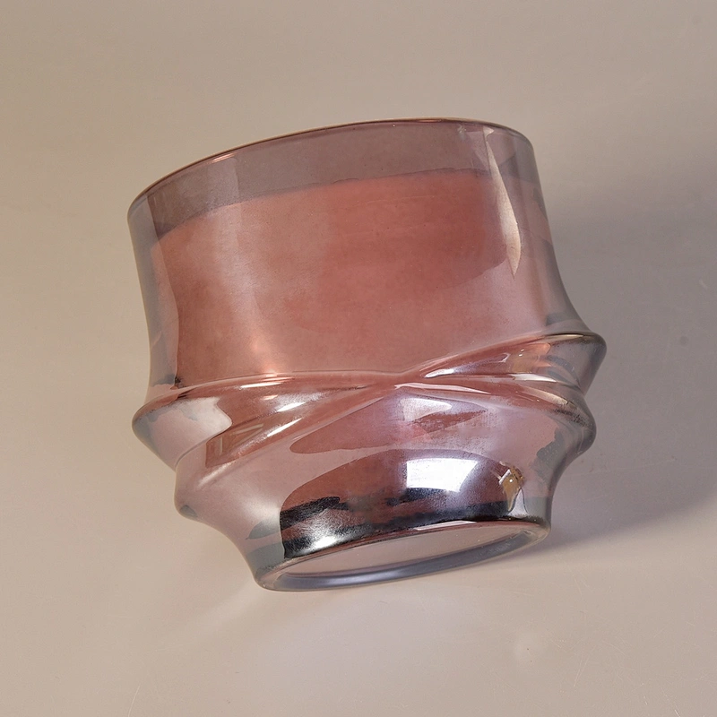 10oz 12oz 14oz Sunny new design gold empty glass candle jar holders
