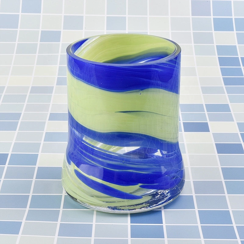 400ml Custom coloured Glass Candle holder  home Decor