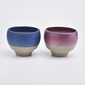 Indoor decorative tealight candle stick ceramic candle holder for home decor
