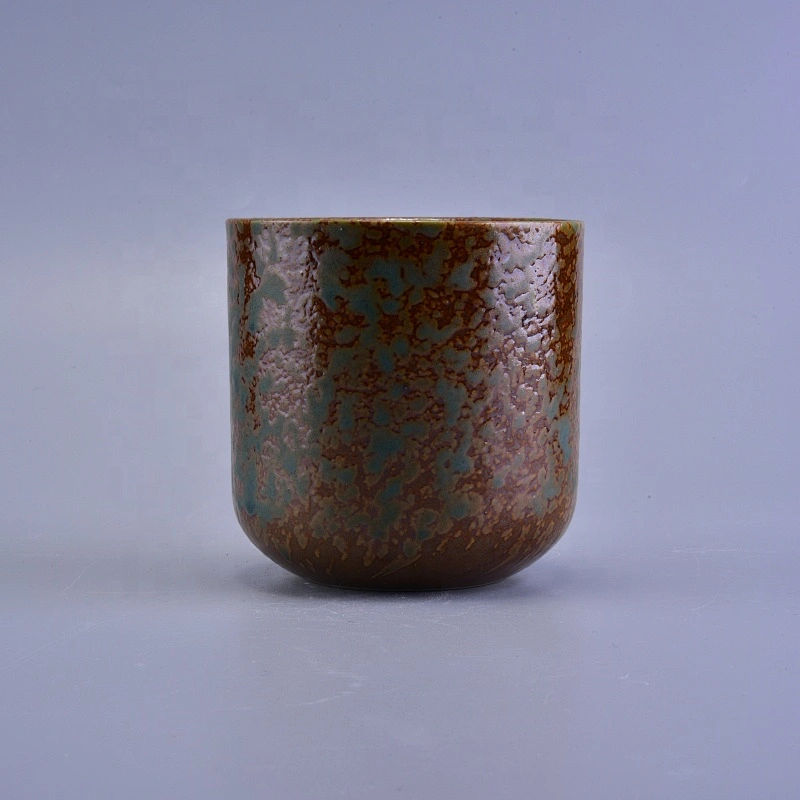 400ml Cylinder ceramic candle jar tealight candle cup wholesales