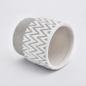 Vintage ceramic candle container frosted candle holders home decoration supplier