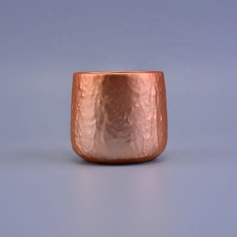 OEM ODM Luxury Supplier gold ceramic candle holders