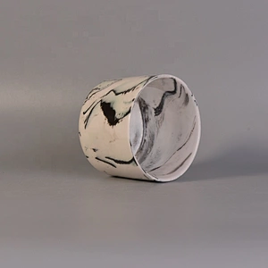 500ml Round ceramic candle jars for home decoration