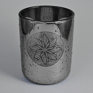 Modern Glass tealight candle jars in bulk 8oz 10oz 12oz