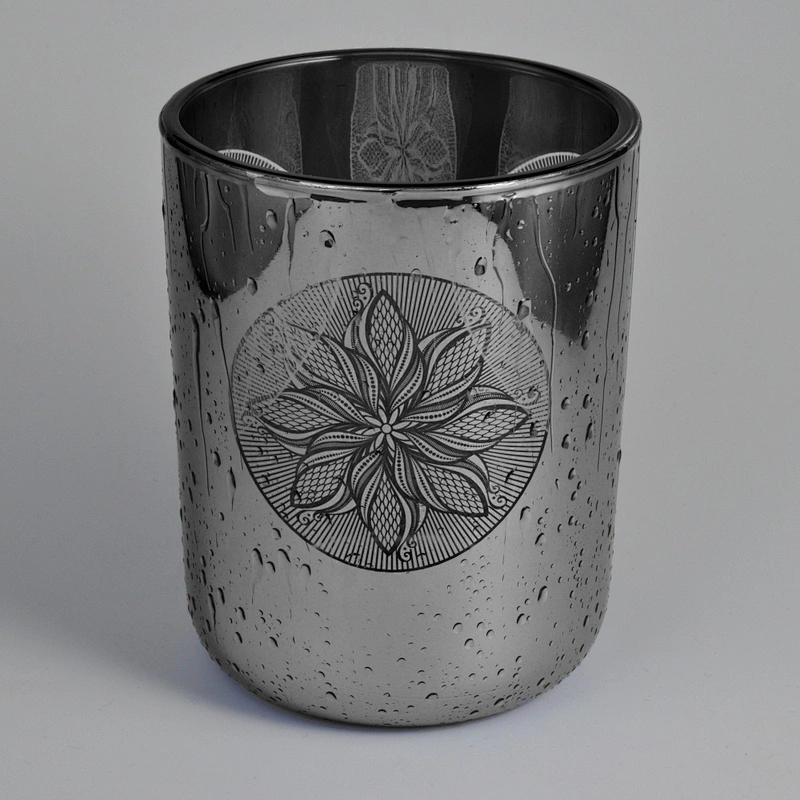 Modern Glass tealight candle jars in bulk 8oz 10oz 12oz