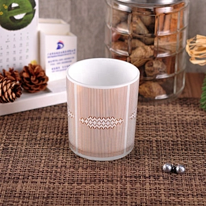 Manufacturer white tealight custom glass jars for candle making