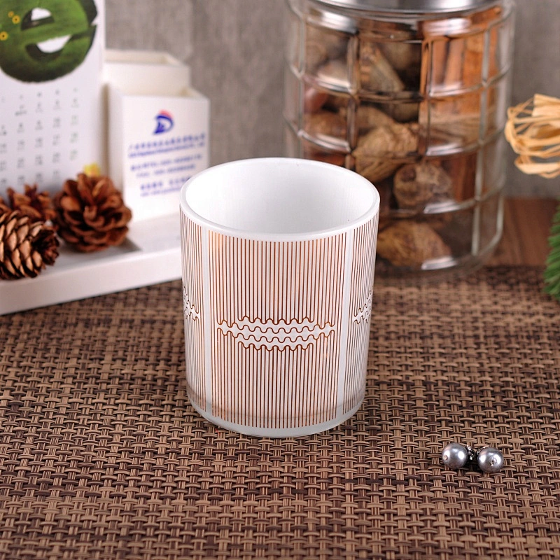 Manufacturer white tealight custom glass jars for candle making