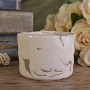 Cylinder mable ceramic candle containers for home decor