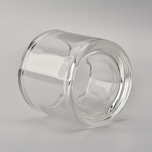 thick wall glass tealight holder, wedding candle holder