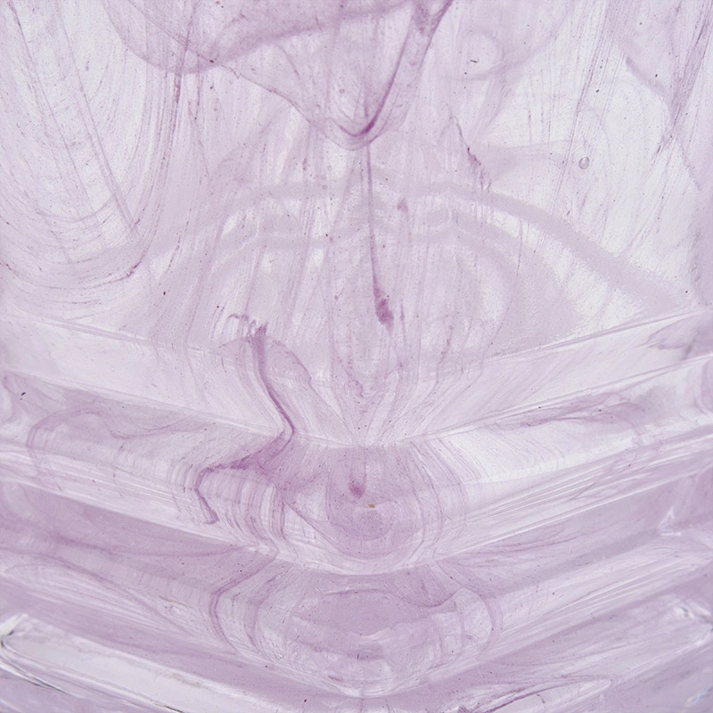 Lovely pink color glass candle holder wholesale candle jar