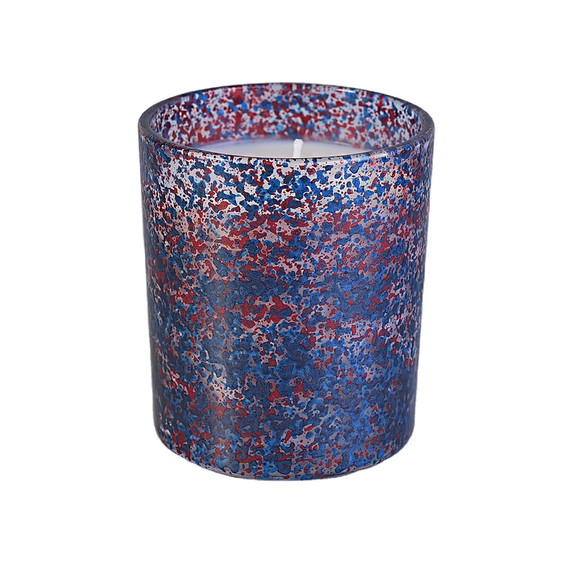 Sunny new design luxury spray cylinder tealight Glass candle holder