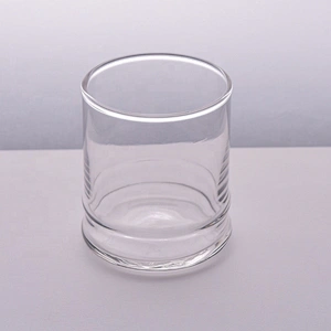 Clear machine blown candle holder glass tea light candle jar home decorative factory