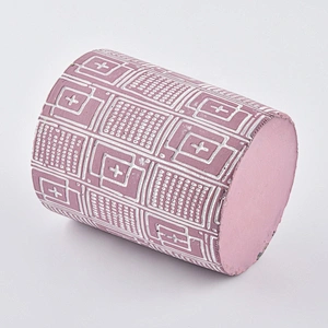 10oz Wholesales empty pink ceramic candle jars in bulk