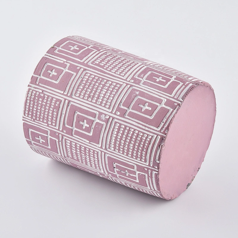10oz Wholesales empty pink ceramic candle jars in bulk
