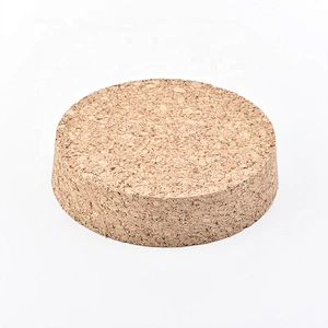 customized  lid for candle holder cork lid for customized size in bulk