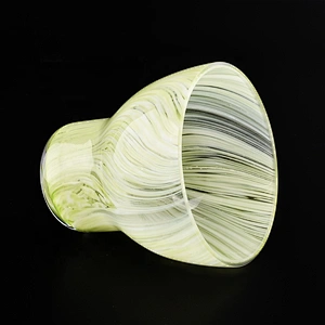 Antique custom candle jar glass hurricane candle holder in bulk