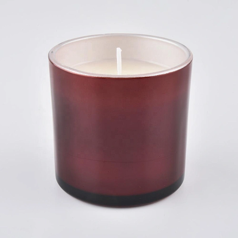 colored candle jars glass wholesale for wax filling