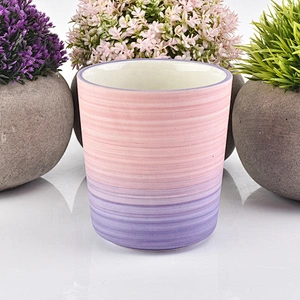 handmade unique matte ceramic candle jars