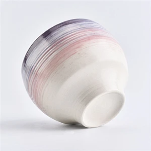 Sunny Glassware design ceramic candle jars round shape candle holder