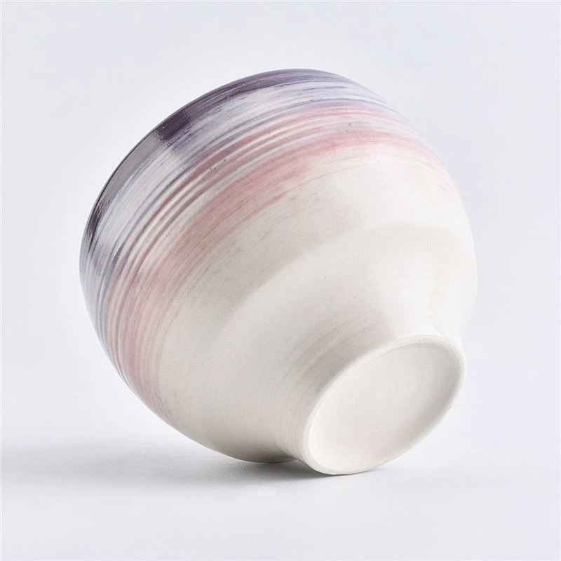 Sunny Glassware design ceramic candle jars round shape candle holder