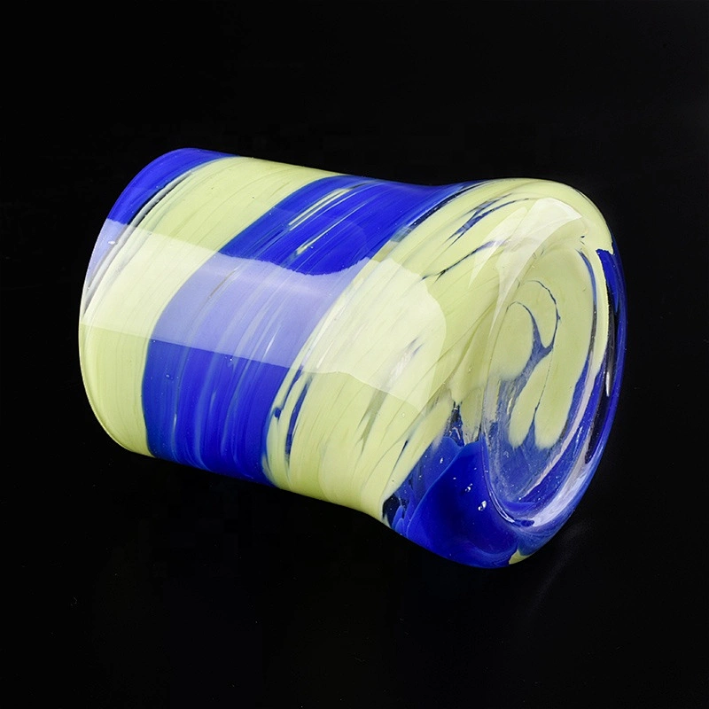 400ml Custom coloured Glass Candle holder  home Decor