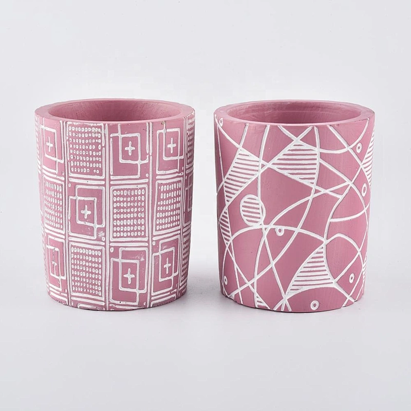 10oz Wholesales empty pink ceramic candle jars in bulk