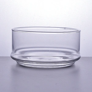 Transparent candle container glass candle vessel wholesales