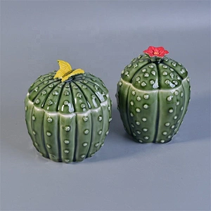Personalized ceramic tealight candle holder with lid