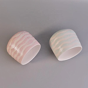 Customized glazed ceramic candle containers tealight scented candle holders home decoration