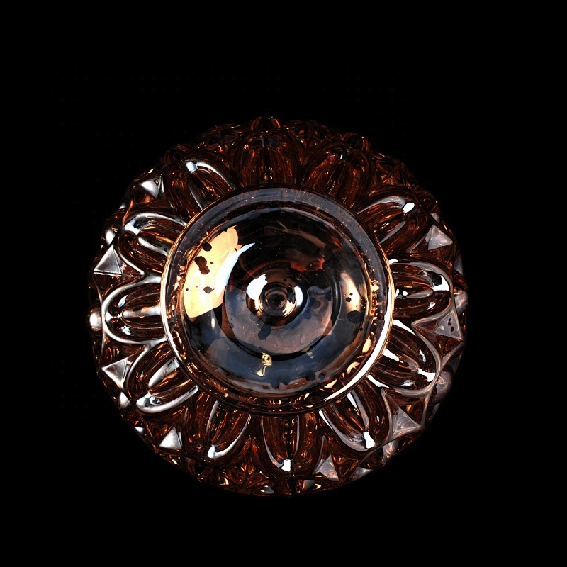 Wholesale decorative geometric clear candle glass holder
