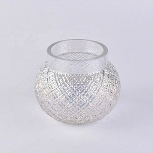 Antique ball-shape candle container votive glass candle vessel home decor factory