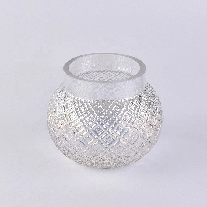 Antique ball-shape candle container votive glass candle vessel home decor factory