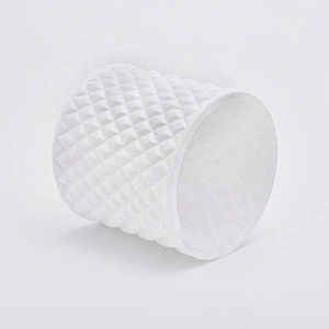 10oz Solid White Glass Candle Jars with Lids Home Decor Wholesales