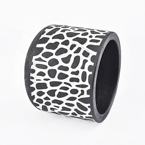 Wholesale custom black concrete candle holder cylinder home decoration
