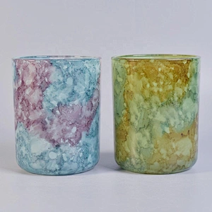 Sunny new design Luxury glass candle jar holder 10oz 20oz