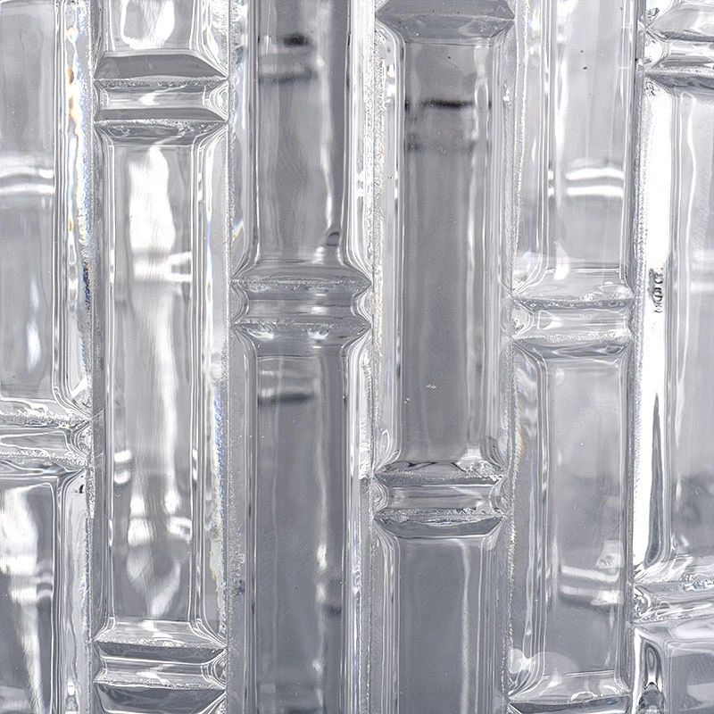 Sunny empty crystal translucent luxury large glass candle vessels