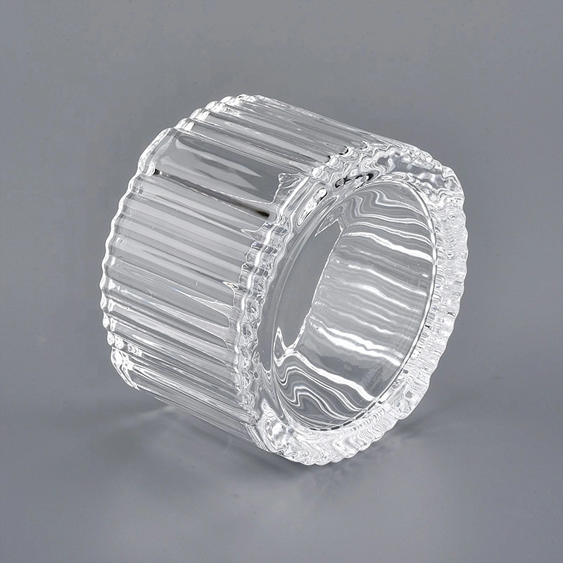 4oz mini glass candle containers with knot lids