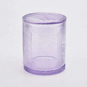 Eco-Friendly votive candle jars pillar glass candle bottles with lids home decoration