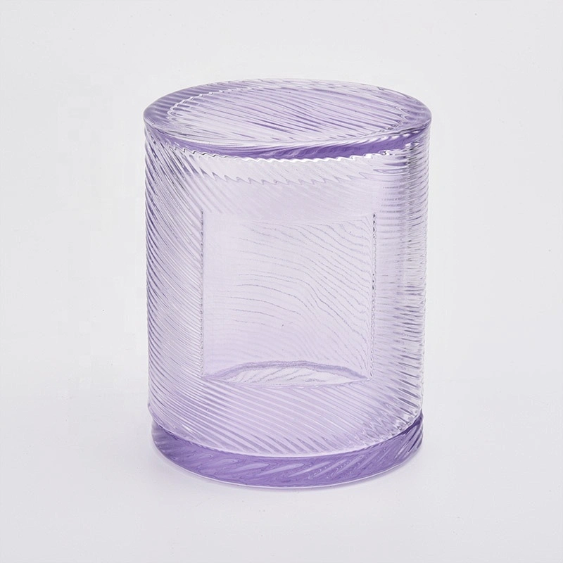 Eco-Friendly votive candle jars pillar glass candle bottles with lids home decoration