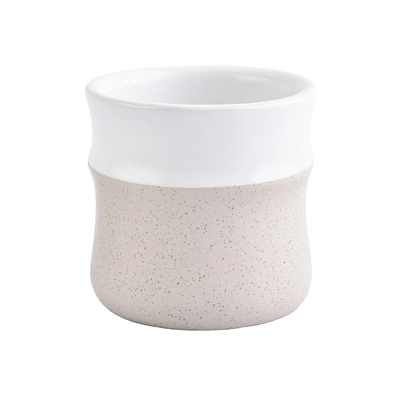 Wholesales white decorative empty ceramic candle holders