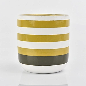 12 oz concrete jar for candles, colored candle holders