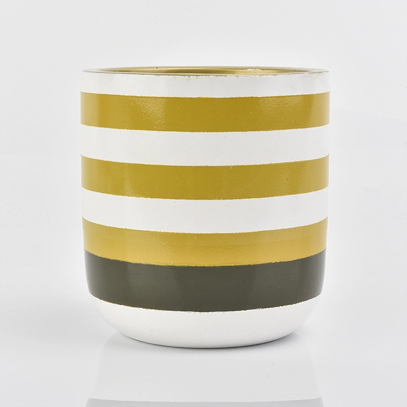 12 oz concrete jar for candles, colored candle holders